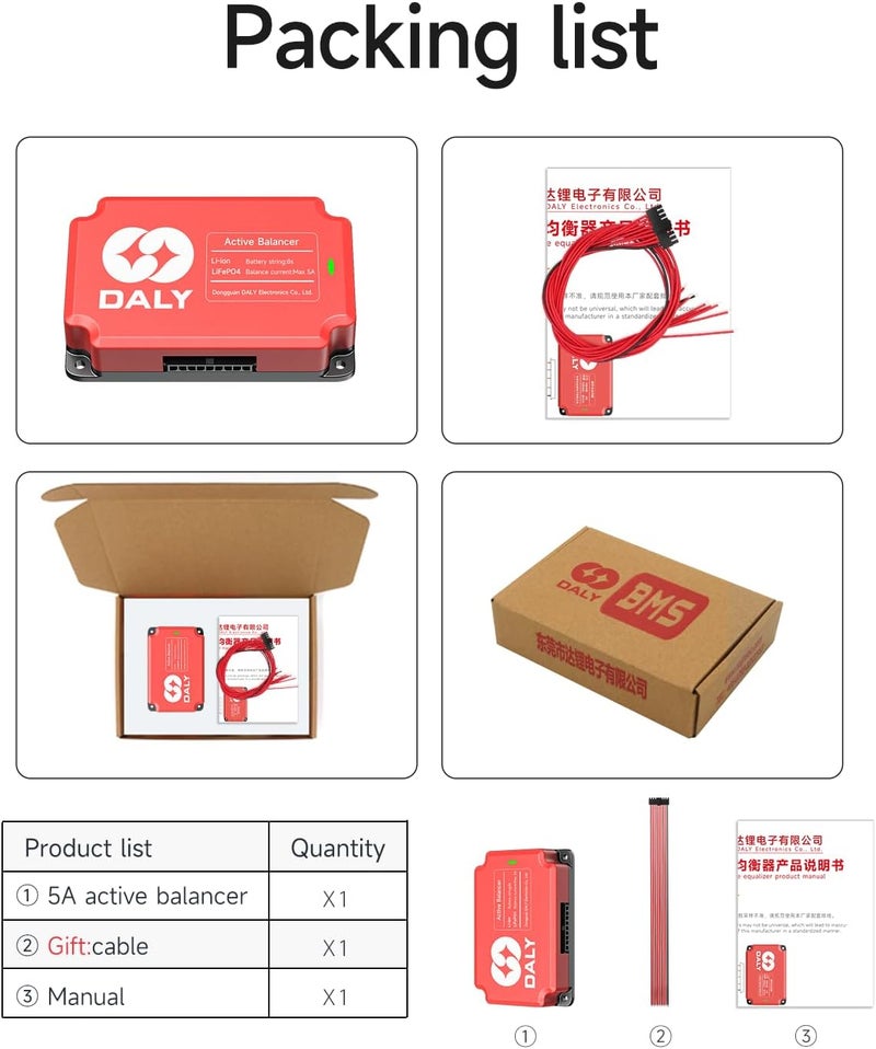 DALY 5A Active Equalizer 16S Active Balancer for Lifepo4 Li-ion lifepo4 Battery Groups Capacitor Balancer - Image 5